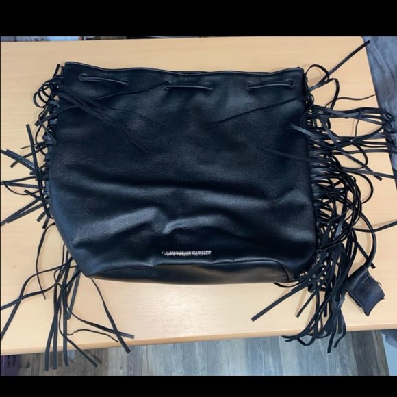 Victoria's secret faux leather drawstring bag/backpack, fashion backpack - Picture 1 of 4